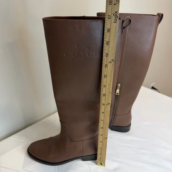 Coach Women's Marlin Horse Riding Boot Brown Size 6 B NWOB - Picture 9 of 10